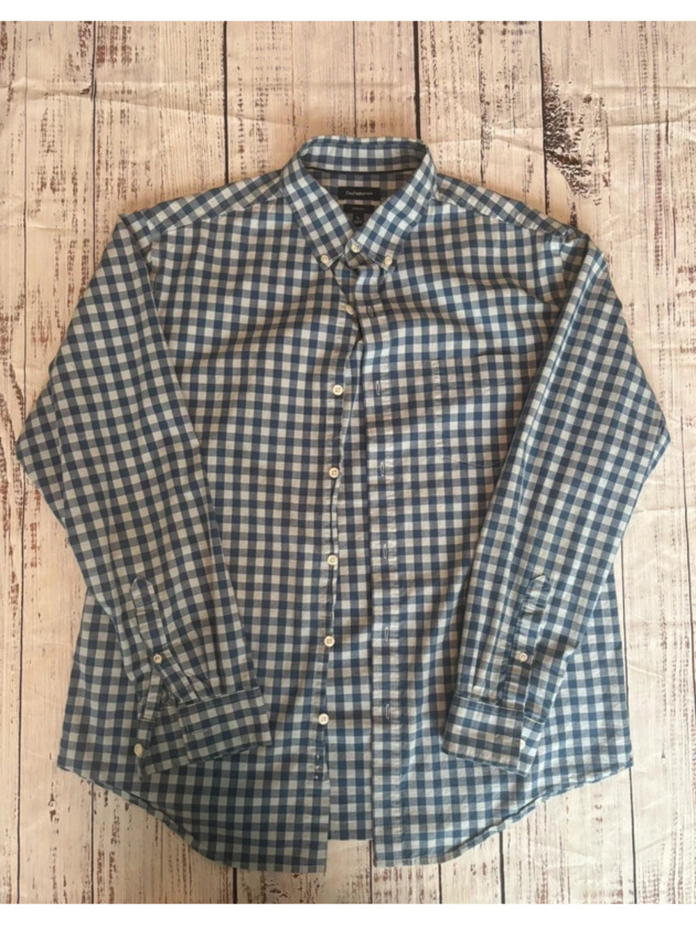 Men’s | Croft and Borrow | Blue & White Gingham Button Down